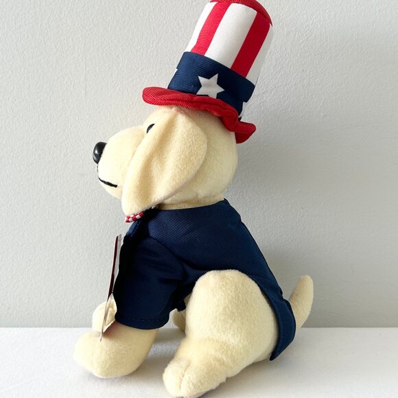 Raising Canes Dog Plush Stars Stripes Uncle Sam Patriotic Puppy Stuffed Toy 2019 - Picture 3 of 8